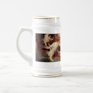 Chope À Bière Chatons et piano
