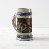 Chope À Bière Chats jouant au poker (Devant gauche)