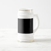 Chope À Bière Chaud rose noir blanc acier (Devant droit)