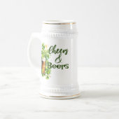 Chope À Bière Cheers et bières | pinte | SHAMROCK | St. Patrick' (Devant gauche)