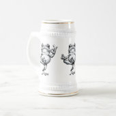 Chope À Bière Chef-d'œuvre de Grenouille Zen (Devant gauche)