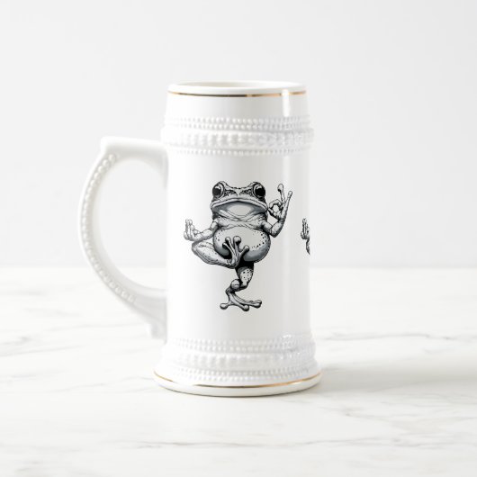 Chope À Bière Chef-d'oeuvre Zen Frog (Gauche)