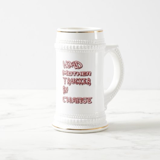 Chope À Bière Chef mère Trucker responsable (Devant droit)