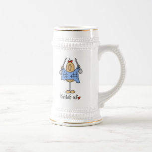 Chope À Bière Chemises et cadeaux de fou de tricot