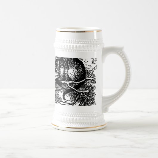 Chope À Bière Cheshire Cat Stein Alice au pays des merveilles (Droite)