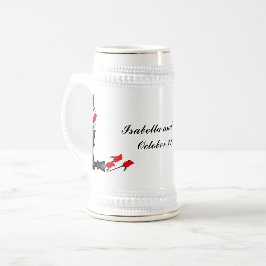 Chope À Bière Chess and Roses (Devant gauche)