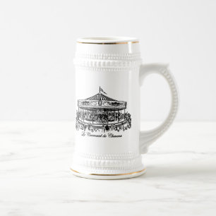Chope À Bière Cheval de Carrousel français Vêtements et cadeaux