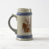 Chope À Bière Cheval de course et Jockey (Gauche)