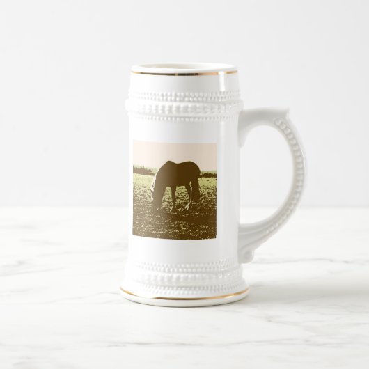 Chope À Bière Cheval Pop Art (Droite)