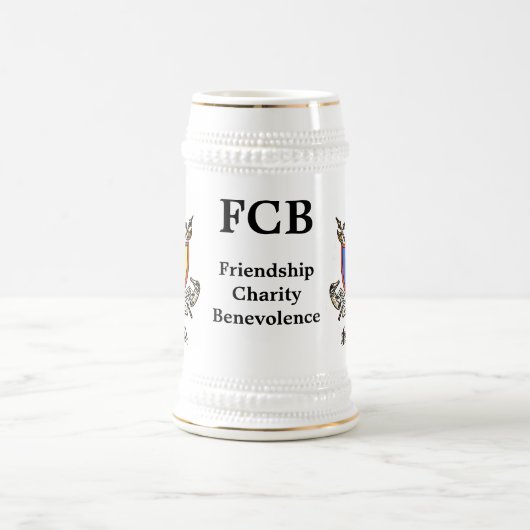 Chope À Bière Chevaliers de logo Stein de Pythias (Centre)