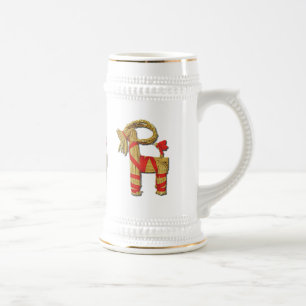 Chope À Bière Chèvre de Yule scandinave