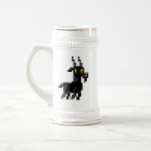 Chope À Bière Chèvre noire Stein de Pixelated (Gauche)