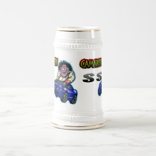 Chope À Bière Chevy bleu Camaro solides solubles Stein - (Centre)