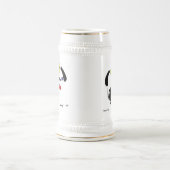 Chope À Bière Chien Abstrait Stein (Centre)