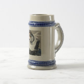 Chope À Bière Chien de porc sur moto (Devant droit)