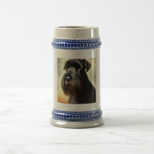 Chope À Bière Chien Schnauzer géant