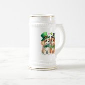 Chope À Bière Chiens mignons design St. Patrick-67538 (Devant droit)
