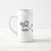 Chope À Bière Chiffre masculin de base volleyball de bâton (Gauche)