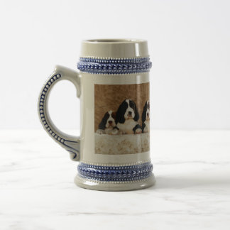 Chope À Bière Chiots d'épagneul de springer anglais