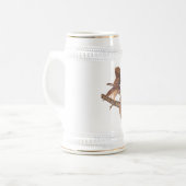 Chope À Bière Chouette barrée et audubon écureuil (Devant gauche)