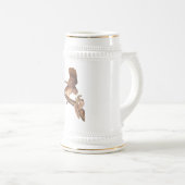 Chope À Bière Chouette barrée et audubon écureuil (Devant droit)