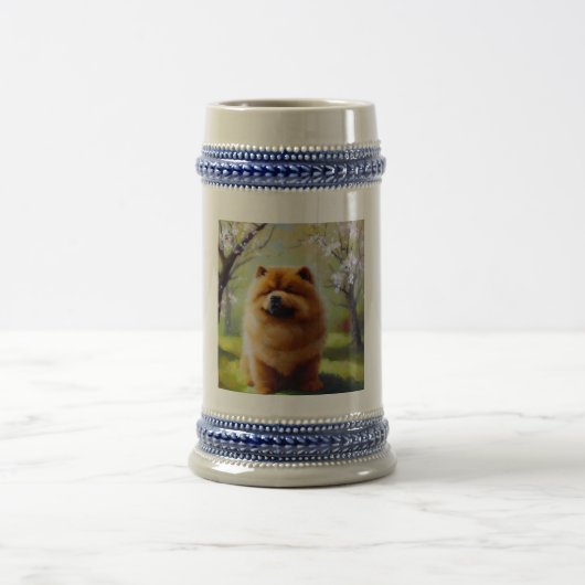 Chope À Bière Chow Chow Chien (Centre)