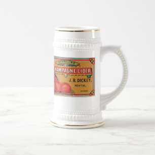 Chope À Bière Cidre vintage Stein de Champagne