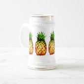 Chope À Bière Cinq ananas peu précis (Devant gauche)