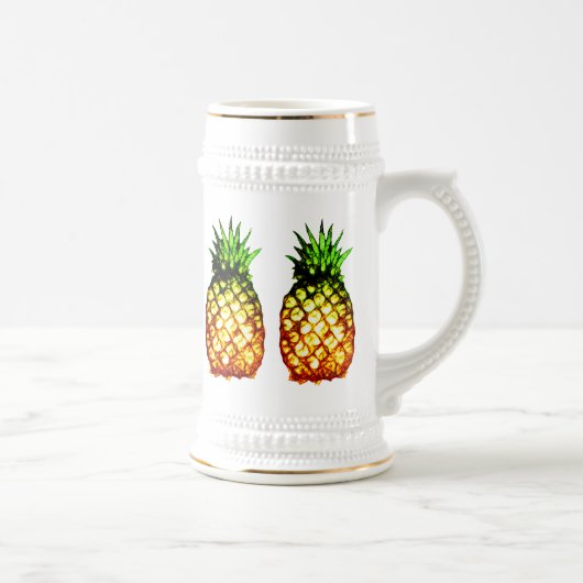 Chope À Bière Cinq ananas peu précis (Droite)