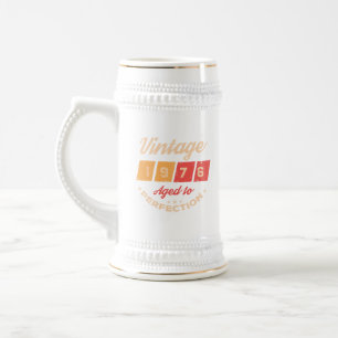 Chope À Bière Cinquantième anniversaire personnalisé vintage 50