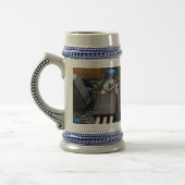 Chope À Bière Circuit gris/bleu Stein de 22 oz (Gauche)