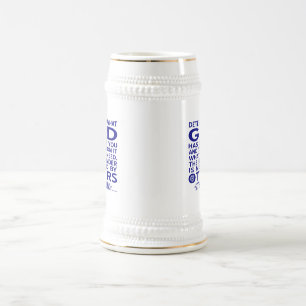 Chope À Bière Citation d'Aquin Regardez ce que Dieu vous a donné