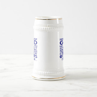 Chope À Bière Citation d'Aquin Regardez ce que Dieu vous a donné