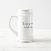 Chope À Bière Citation de bière Stein (Gauche)