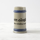 Chope À Bière Citation drôle Stein de Beer.ologist (Centre)