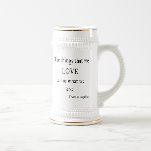 Chope À Bière Citation inspirée/citations d'amour vintage (Droite)