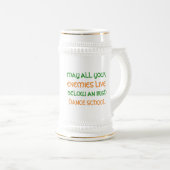 Chope À Bière Citations irlandaises Personnalisées Bière Stein,  (Devant droit)