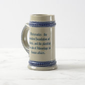 Chope À Bière Citations mathématiques (Devant gauche)