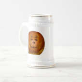 Chope À Bière Citrouille, crâne flamboyant (Devant gauche)