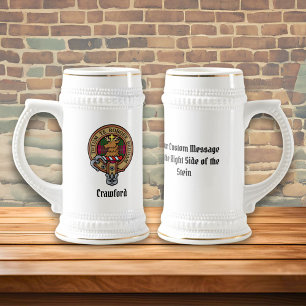 Chope À Bière Clan Crawford Crest Beer Stein