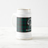 Chope À Bière Clan Davidson Crest Badge et Tartan (Devant gauche)