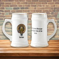 Clan Gordon Crest sur Tartan Patiné Beer Stein