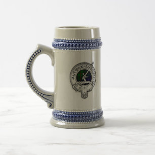 Chope À Bière Clan Gunn Crest & Tartan