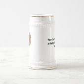 Chope À Bière Clan Kerr Crest sur Tartan Beer Stein (Centre)