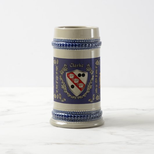 Chope À Bière Clarke Irish Shield Griffin Stein (Centre)