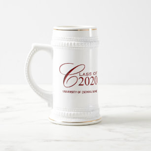 Chope À Bière Classe de 2020 - Cadeaux de diplômes personnalis