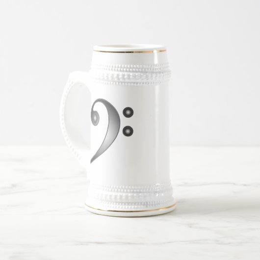 Chope À Bière Clef basse métallique (Devant gauche)