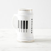 Chope À Bière Clés de piano (Devant gauche)