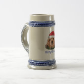 Chope À Bière Cocker spaniel puppie noël (Devant gauche)