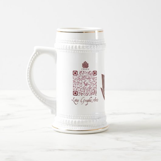 Chope À Bière Code QR pour un usage polyvalent (Gauche)